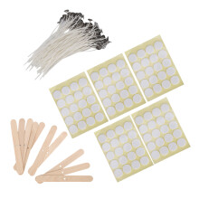 Kit fai-da-te per candele 100 stoppini 15 cm base gialla