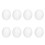 50 Pcs Pigeon False Eggs Plastic Solid Simulation Eggs for Dove Breeding Hatching 16
