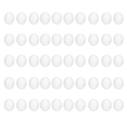50 Pcs Pigeon False Eggs Plastic Solid Simulation Eggs for Dove Breeding Hatching 1