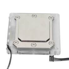 XH01 Bloc CPU pour refroidissement par eau, Acrylique, Laiton, Transparent