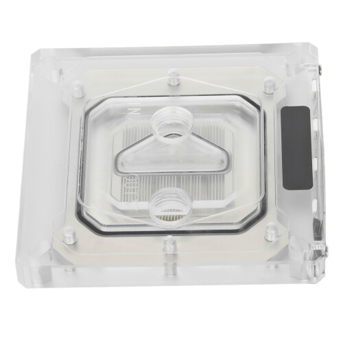 XH01 Bloc CPU pour refroidissement par eau, Acrylique, Laiton, Transparent 2