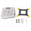 XH01 Bloc CPU pour refroidissement par eau, Acrylique, Laiton, Transparent 2