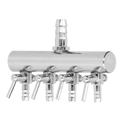 Vanne distributeur d'oxygène en acier inoxydable à 4 sorties, 8 mm 2