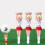 3 pièces de tees de golf Cheerleader - 75mm ABS, tel que montré 7