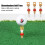 3 pièces de tees de golf Cheerleader - 75mm ABS, tel que montré 9