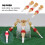 3 pièces de tees de golf Cheerleader - 75mm ABS, tel que montré 6