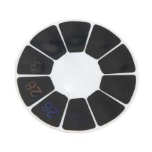 Autocollant thermomètre rond en ABS 18C-34C pour aquarium