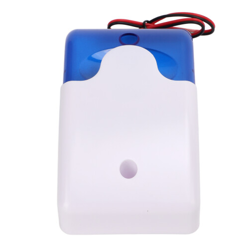 103 12 V câblée stroboscopique sirène bleu ABS buzzer 110 dB 2