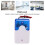 103 12 V câblée stroboscopique sirène bleu ABS buzzer 110 dB 11