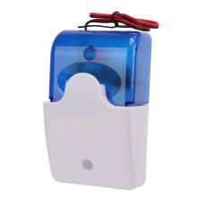 Modello 103 12V blu sirena lampeggiante cablata 110 dB 30 cm