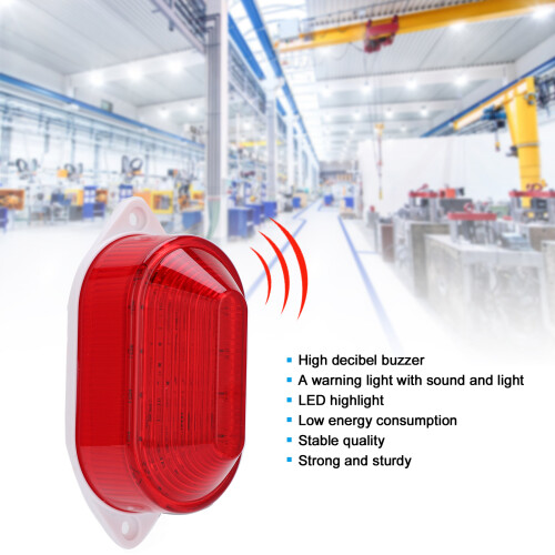 LED rosso ABS 106 220V piccola luce di avvertimento con 85dB 2