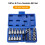 Set di bussole E-Torx da 34 pezzi, 3/8'' & 5/16'', cromato 1