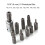 Set di bussole E-Torx da 34 pezzi, 3/8'' & 5/16'', cromato 4