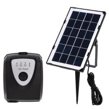 Solar Oxygen Pump Low Pressure Ground Plug In Aeration Pump with Oxygen Pipe and Air Bubble Stone for Fish Tanks Ponds