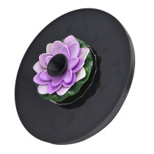 Fontana solare a fiore di loto 180 L/ora 16 cm di diametro Rosa