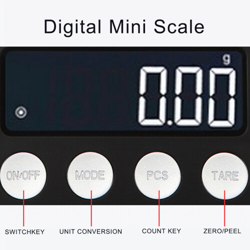 Bilancia digitale tascabile 500 g/0,01 g, nera 2