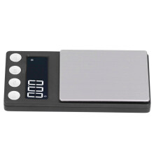 Mini balance numérique de poche noire 500 g/0,01 g