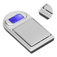 Mini bilancia per gioielli in ABS 200 g/0,01 g schermo LCD blu retroilluminato