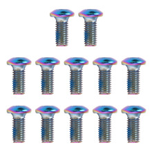 12 pièces de vis de frein à disque MTB M5x10mm T25 multicolores