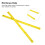 Rib Bones Rails POM 35.7x1.8cm Longboard jaune 5