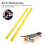 Rib Bones Rails POM 35.7x1.8cm Longboard jaune 7