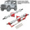 Set di assi metallici MN D90 D91 14,5/14,2 cm Argento-Rosso 9
