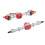 Set di assi metallici MN D90 D91 14,5/14,2 cm Argento-Rosso 1