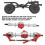 Set di assi metallici MN D90 D91 14,5/14,2 cm Argento-Rosso 12