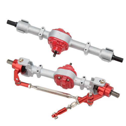 Set di assi metallici MN D90 D91 14,5/14,2 cm Argento-Rosso 2