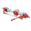 Set di assi metallici MN D90 D91 14,5/14,2 cm Argento-Rosso 13