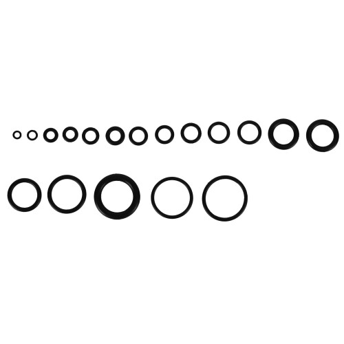 Set di O-Ring in gomma da 225 pezzi, custodia, 5,2 pollici, nero 2
