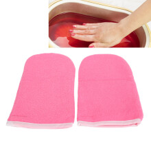 Guanti per trattamento con paraffina 250x170mm cotone rosa
