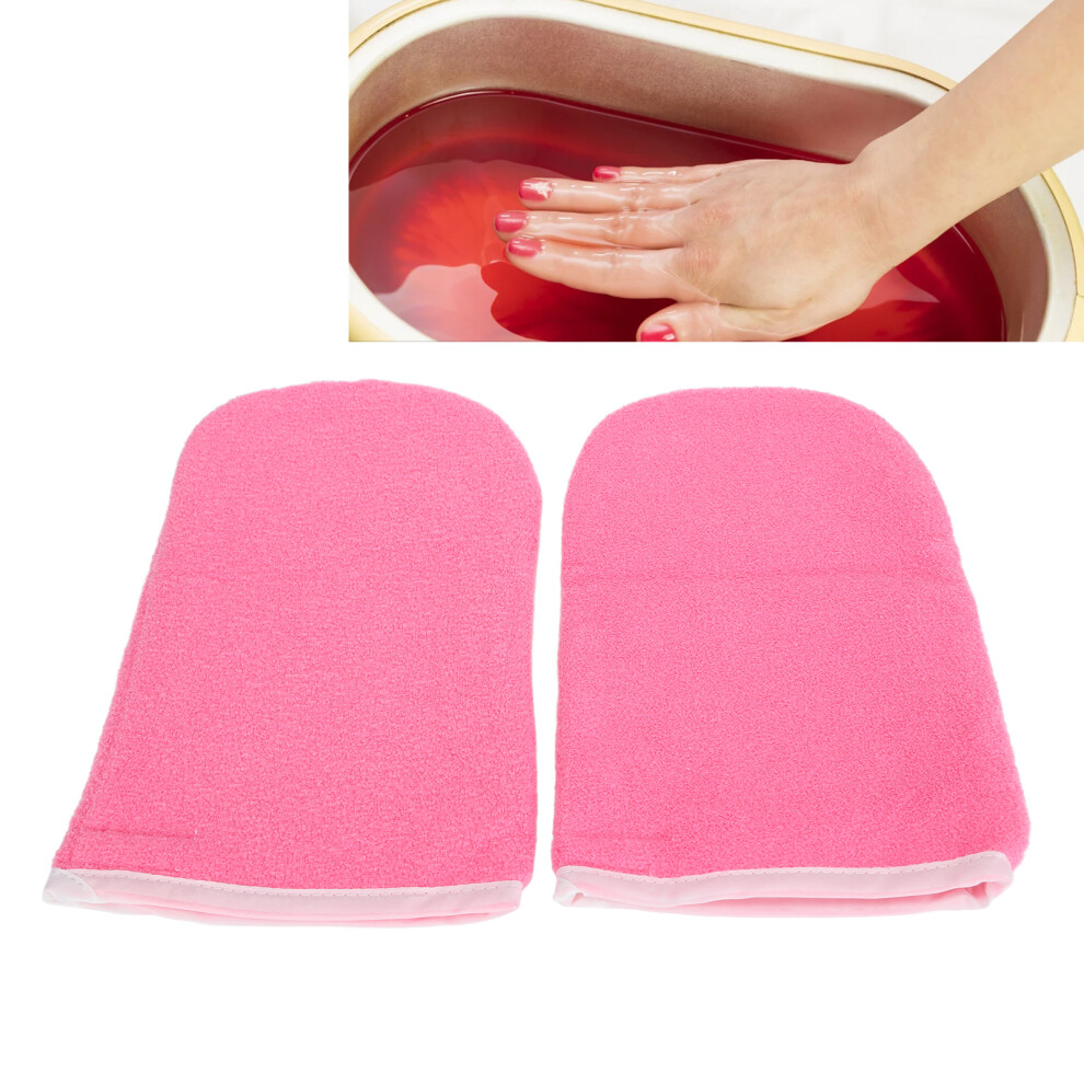 2Pcs Paraffin Treatment Gloves Thermal Insulation Beauty Care Hot Wax Hand Therapy Mitts