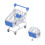 Mini carrello da supermercato Modello 1 Cap1 Size1 blu 5