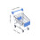 Mini carrello da supermercato Modello 1 Cap1 Size1 blu 6