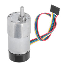 JGB37-3530 12V motore con encoder 6x12mm albero argento