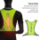 Gilet réfléchissant de course 44 cm jaune fluorescent 10