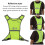 Gilet réfléchissant de course 44 cm jaune fluorescent 7