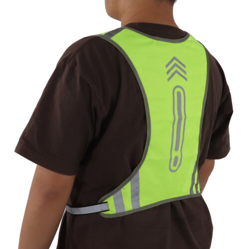 Gilet réfléchissant de course 44 cm jaune fluorescent 2