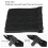 100 pezzi fascette per cavi autoadesive riutilizzabili, PP+nylon 3