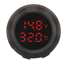 Voltmetro impermeabile per auto australiana a doppio display temperatura e tensione facile da configurare