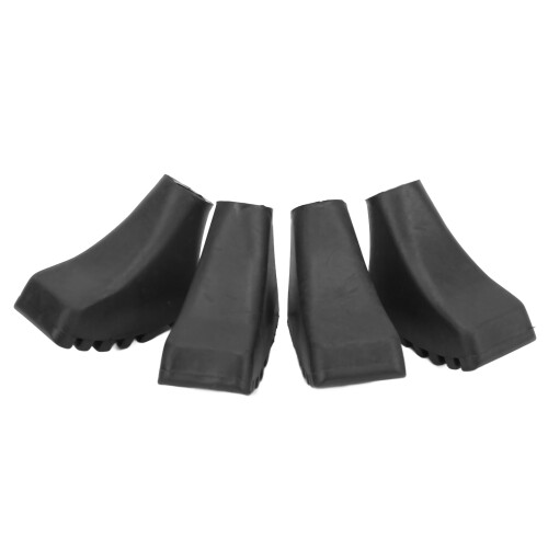 4 pezzi tappi in gomma per bastoni da trekking neri 12 mm 1