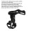 Supporto di estensione GPS Garmin Edge - plastica resistente, nero, lunghezza 75 mm 5