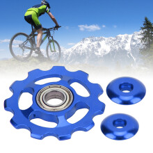 Pignon de VTT 11 dents alliage d'aluminium volant d'inertie roue-guide roue bleue