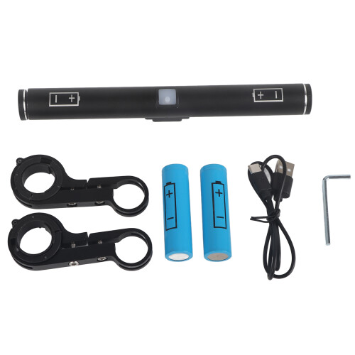 Estensione per manubrio in alluminio nero da 20 cm, 2000 mAh 1