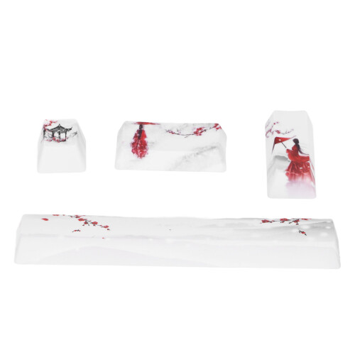 Kit de touches PBT DIY Hiver Neige Prune Universel 1
