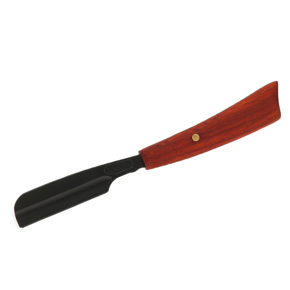 Straight Handle Razor Zinc Alloy Japanese Straight Edge Barber Razor for Shaving Hair EyebrowsS53-6 Black-image-OPC-PHVX85Z-NEW