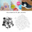 Copertina posteriore per badge da 50 mm in latta/plastica, 100 pezzi 9