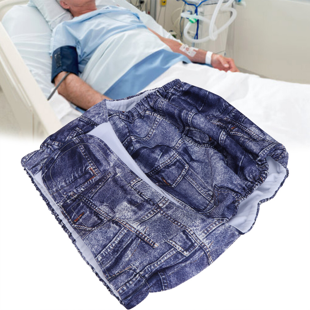 Reusable Adult Cloth Diaper Waterproof Elderly Incontinence Protection Nappies With Hook Loop Fasteners
