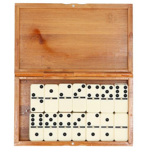 Set domino da 28 pezzi, legno di tiglio e plastiche amminoplastiche 1